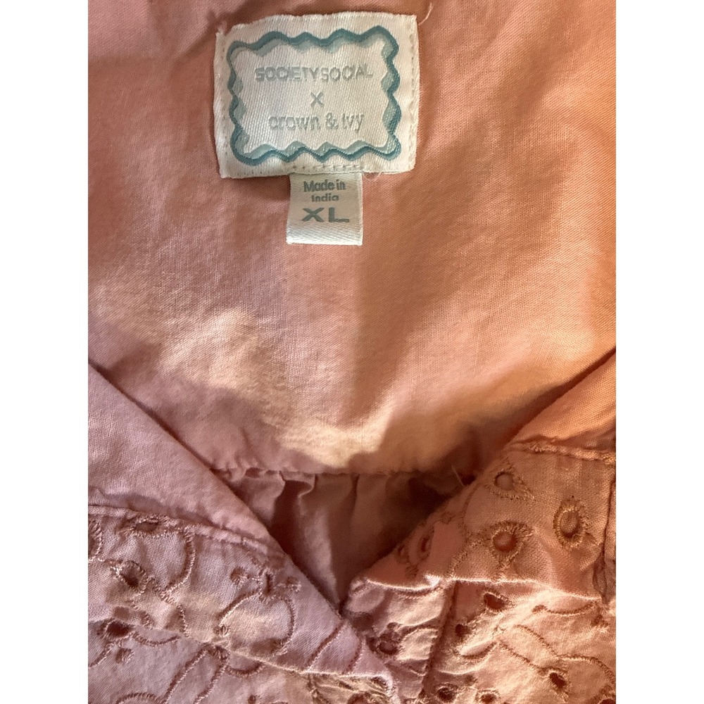 Handmade Embellished Prairie Dress XL Whimsical Cottagecore Patchwork Fairycore - Picture 8 of 8